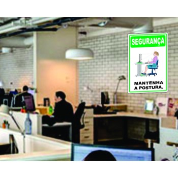 Segurança mantenha a postura 